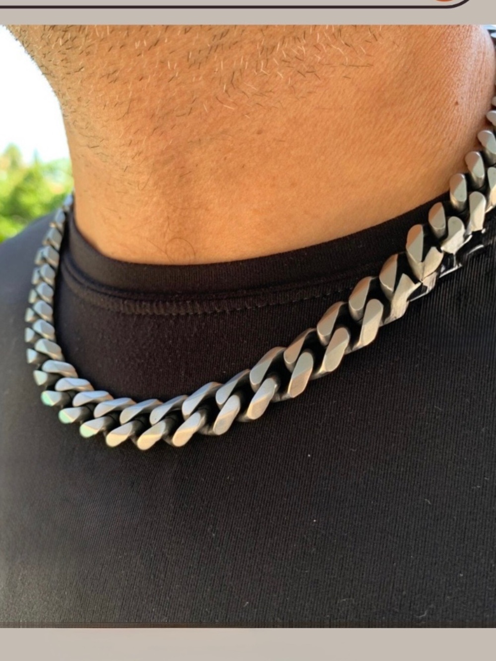 Stainless Steel Diamond Cut Curb Chain Necklace 12mm